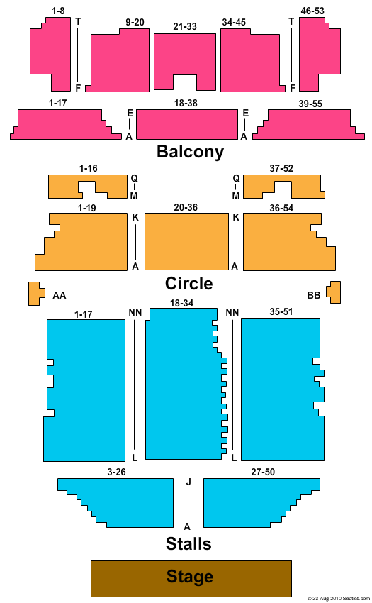 Edinburgh Playhouse Seating Chart